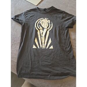 Gildan Small Black Dirty Show Detroit Graphic T-Shirt Cotton Edgy Streetwear Tee